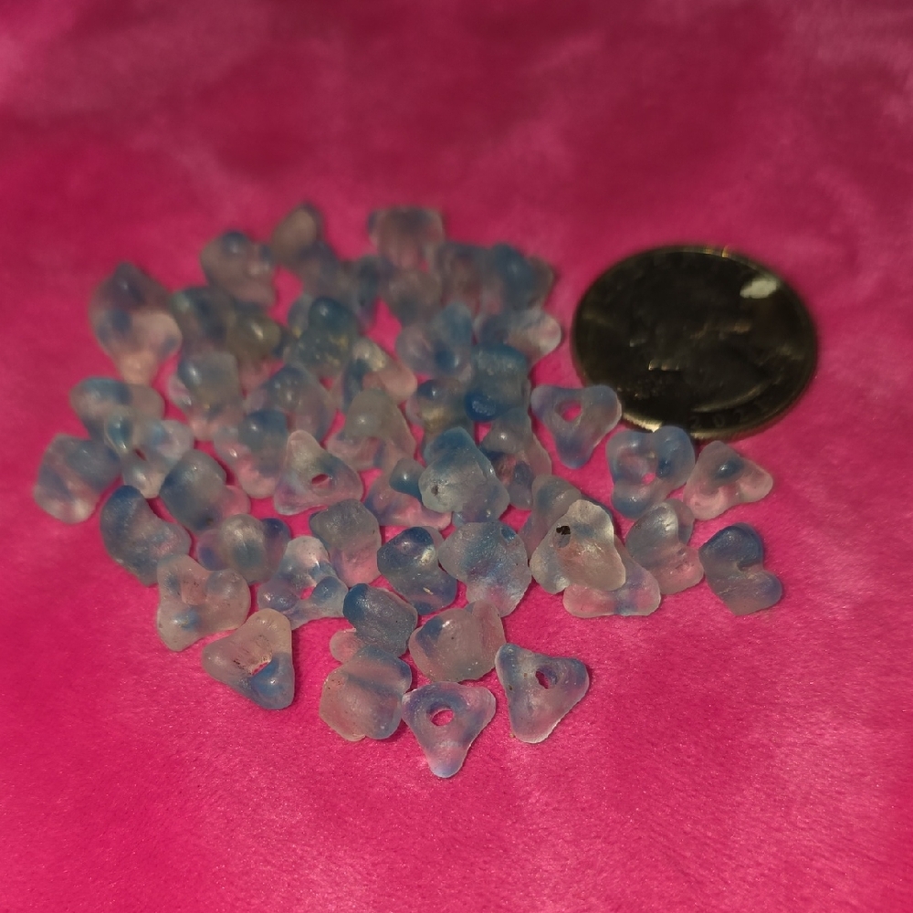 Blue and Clear Beads